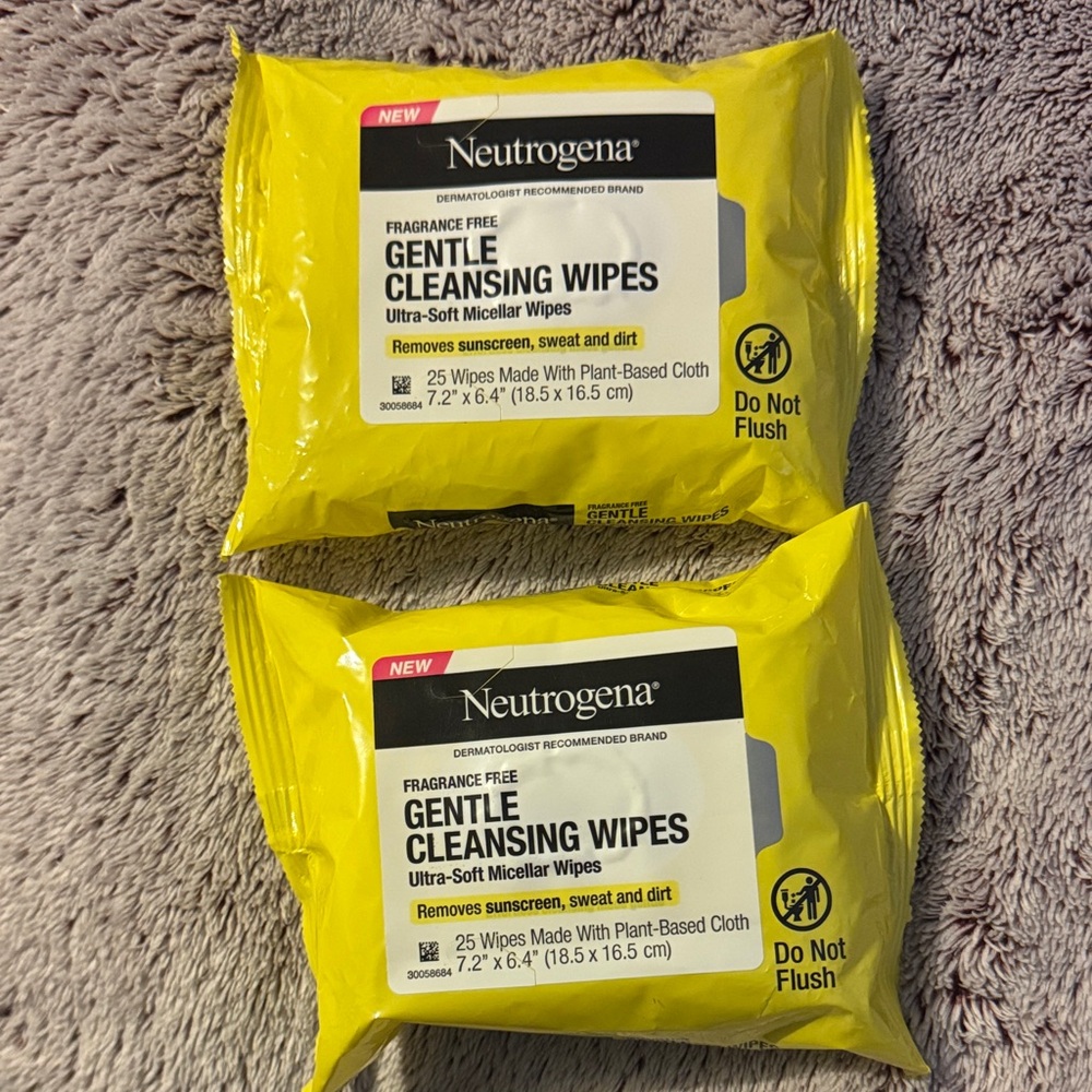Neutrogena Gentle Cleansing Wipes – Bright Yellow Packs